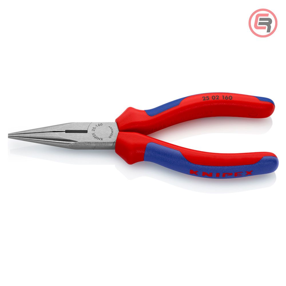 Knipex Kliješta Poluokrugla Špicasta Ravna 160mm - 25 02 160 slika 1