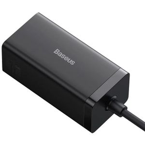 Baseus produžna utičnica/kp gan5 pro desk 2x usb-c/usb-a/hdmi + kabel c-c 67w black