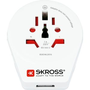 Skross adapter World za UK + USB-A