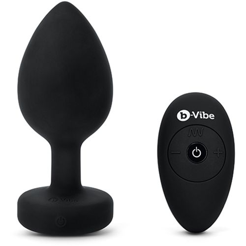 Vibrirajući analni čep B-Vibe XXL, crni slika 2