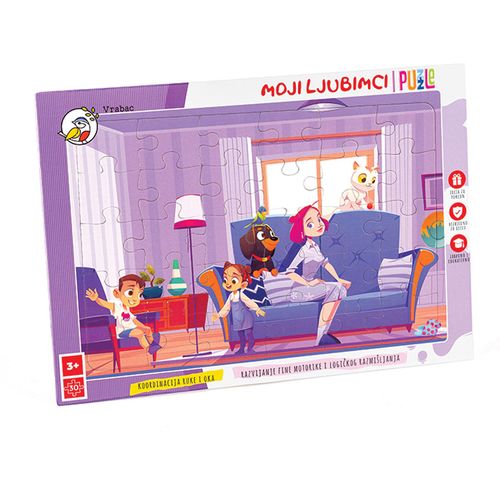 VRABAC PLAYGROUNDS, puzzle Fun 30, Moji ljubimci slika 1