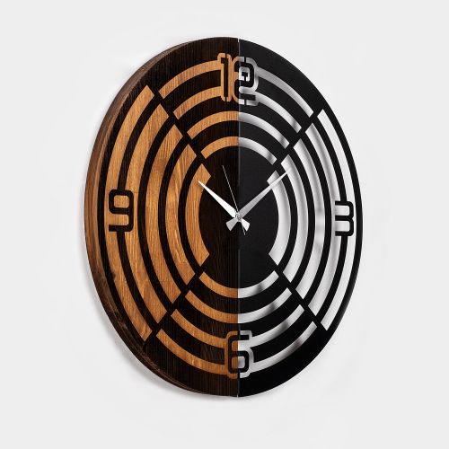 Wallity Ukrasni drveni zidni sat, Wooden Clock - 60 slika 6