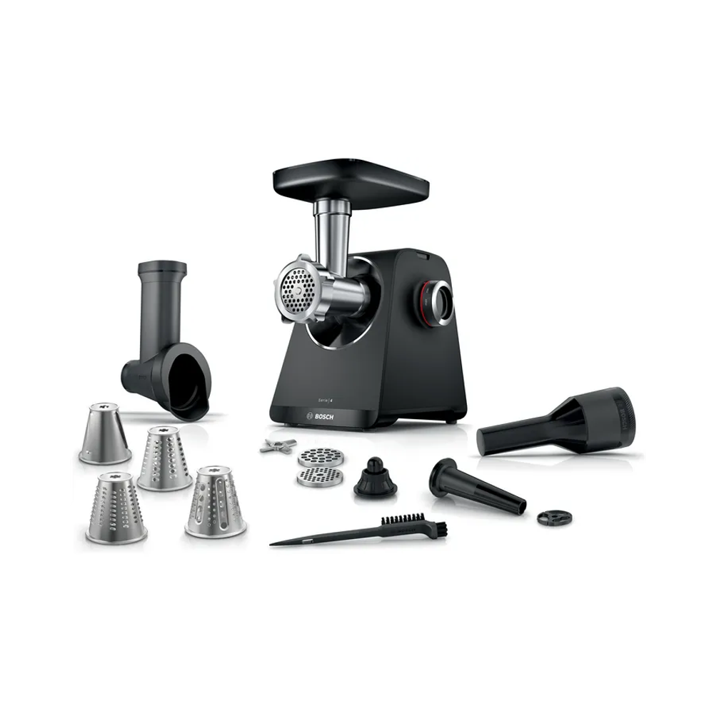 BOSCH  mljevenje mesa CRNA Serie 4| 500W, 2.5 kg/min, Blok motora pri 1900W, slika 1