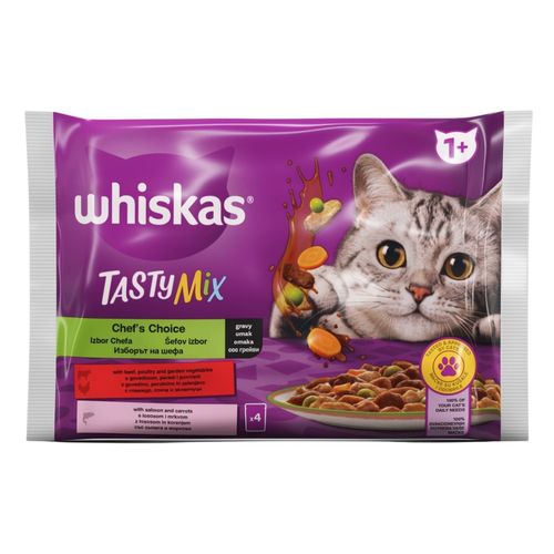 Whiskas Tasty Mix  izbor sefa 4x85gr slika 1