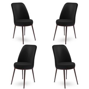 Dexa - Black, Brown Black
Brown Chair Set (4 Pieces)