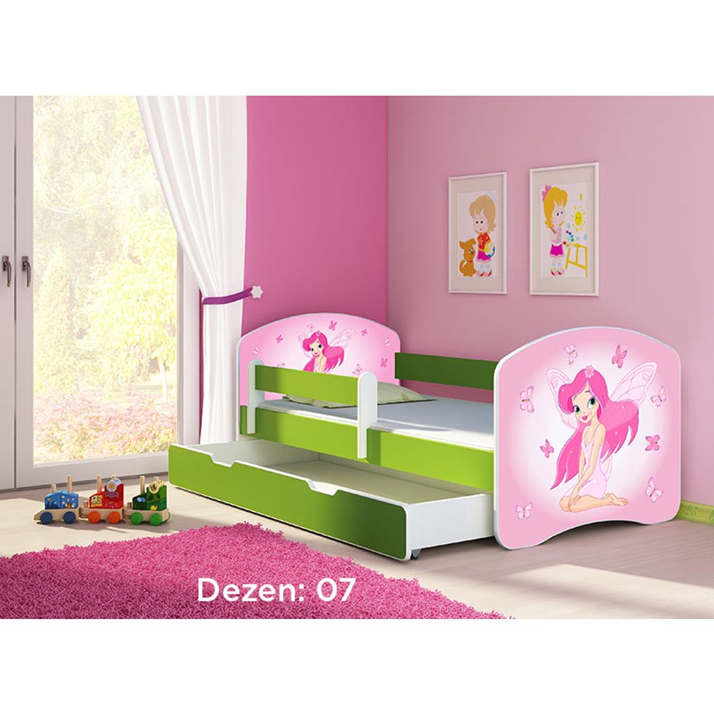 ACMA Dječiji krevet Acma II sa ladicom Green - 180x80cm - Dezen 07 slika 2