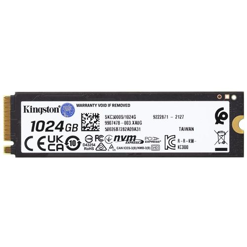 SSD Kingston KC3000 1TB, M.2 PCIe, SKC3000S/1024G slika 3