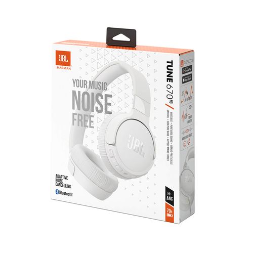 JBL Tune 670NC Bežične Bluetooth Slušalice, Bijele slika 10