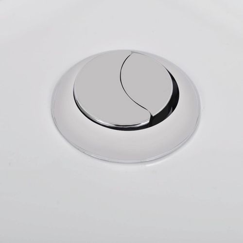 Keramička okrugla toaletna školjka s protokom vode bijela slika 11