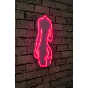 Wallity Ukrasna plastična LED rasvjeta, Sexy Woman - Pink