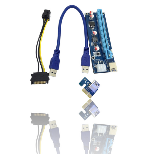 USB 3.0 pci-e express to x16 extenderi riser 6pin slika 1