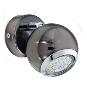 Eglo Bimeda spot/1, led, gu10, 1x3w, 240lm, nikl crni/hrom 