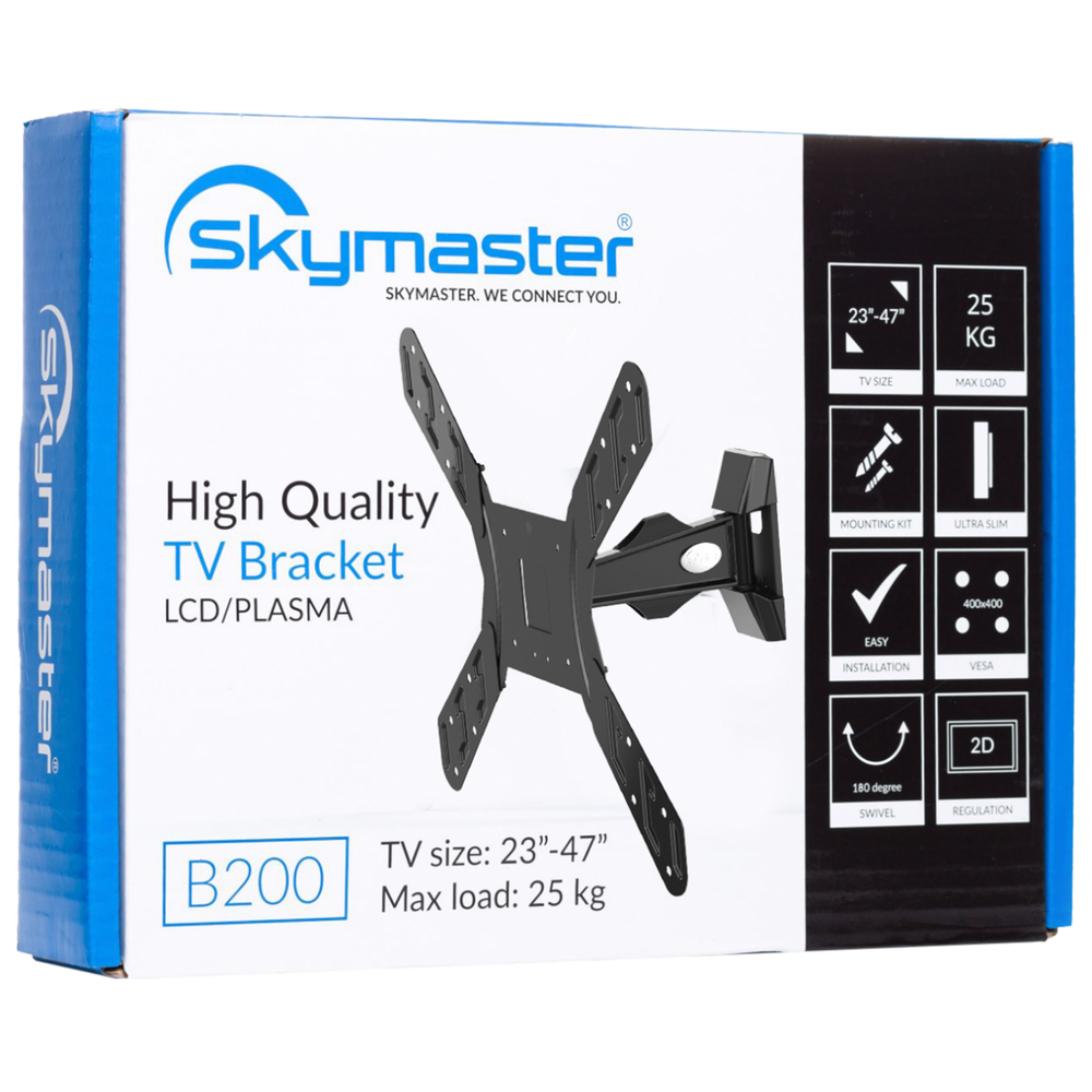 Skymaster Nosač za TV prijemnike 14" - 47", 25 kg, 2D - B200 slika 2