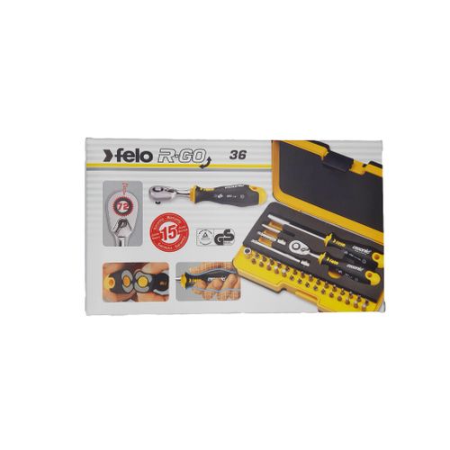 Set alata Felo XL-Strongbox R-GO 36 sa čegrtaljkom SL/HEX/PH/PZ/TX/SQ/SP 05783606 36 kom slika 9