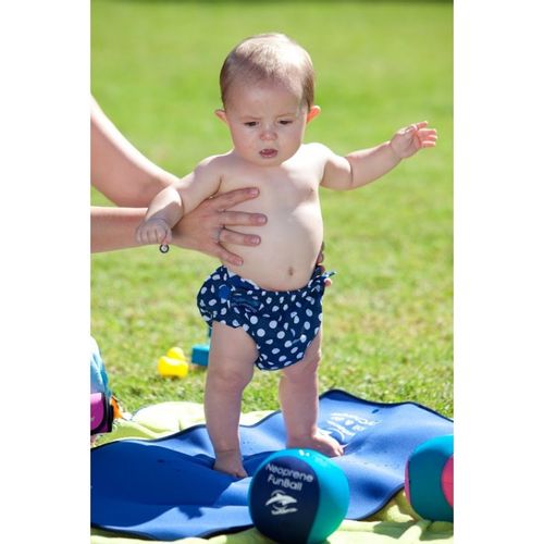 Konfidence pelena za vodu za bebe Aquanappies Blue Polka Dot slika 2