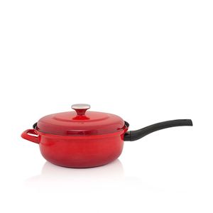 METALAC tiganj MAXIMUS crveni 24 cm / 3.9 l sa poklopcem