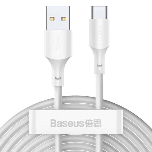 Baseus Simple Wisdom Data Cable Kit USB to Type-C 5A (2kom/Set）1.5m bijeli slika 1