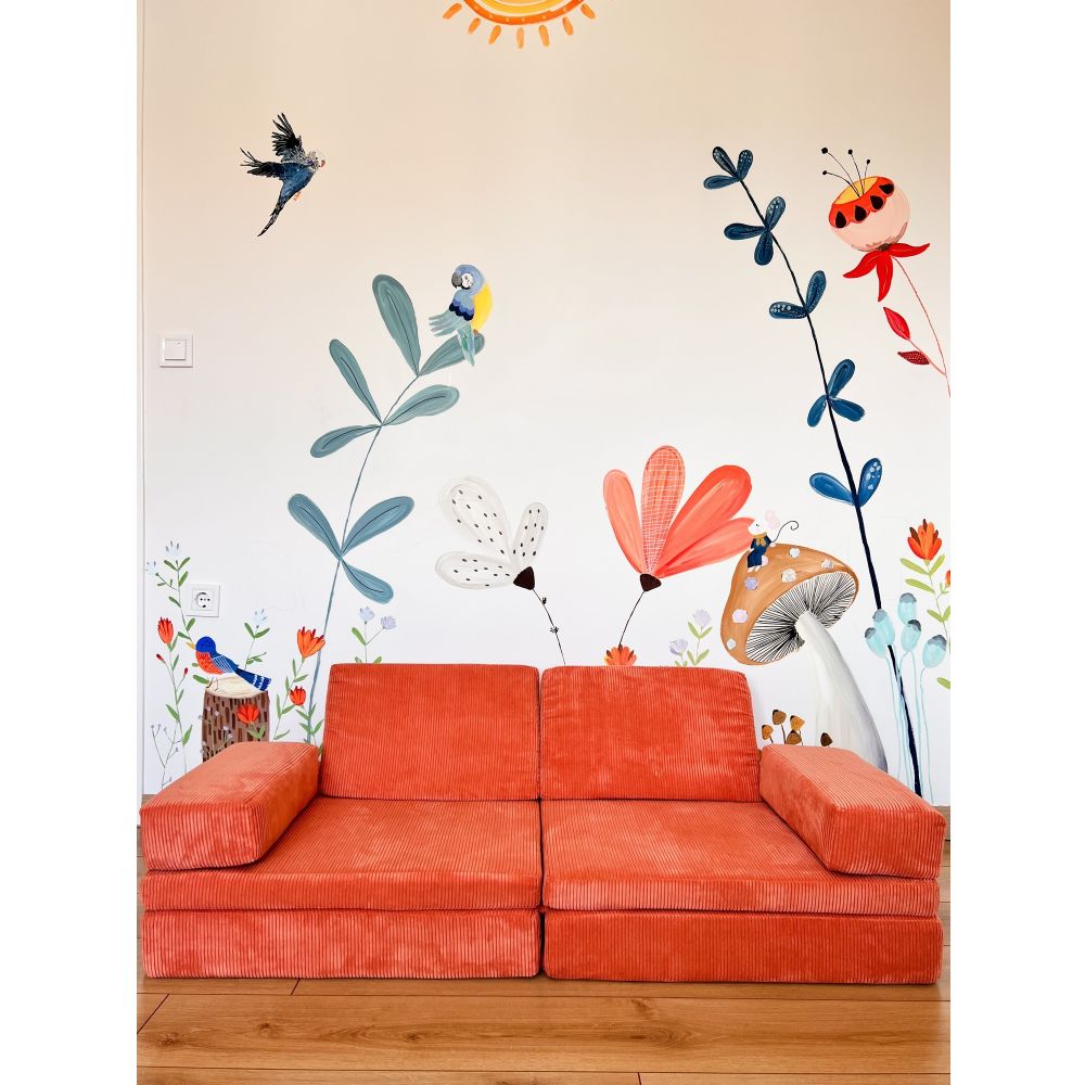 Dvosjed-krevet Puzzle - Orange Orange slika 3