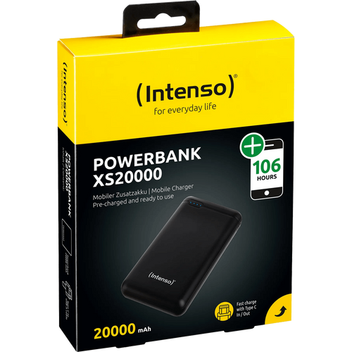 Intenso Prijenosni punjač za mobitele i tablete 20000mAh - POWERBANK XS20000 Black slika 1