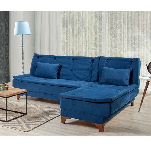 Kelebek Corner Right - Dark Blue Dark Blue Corner Sofa-Bed slika 2