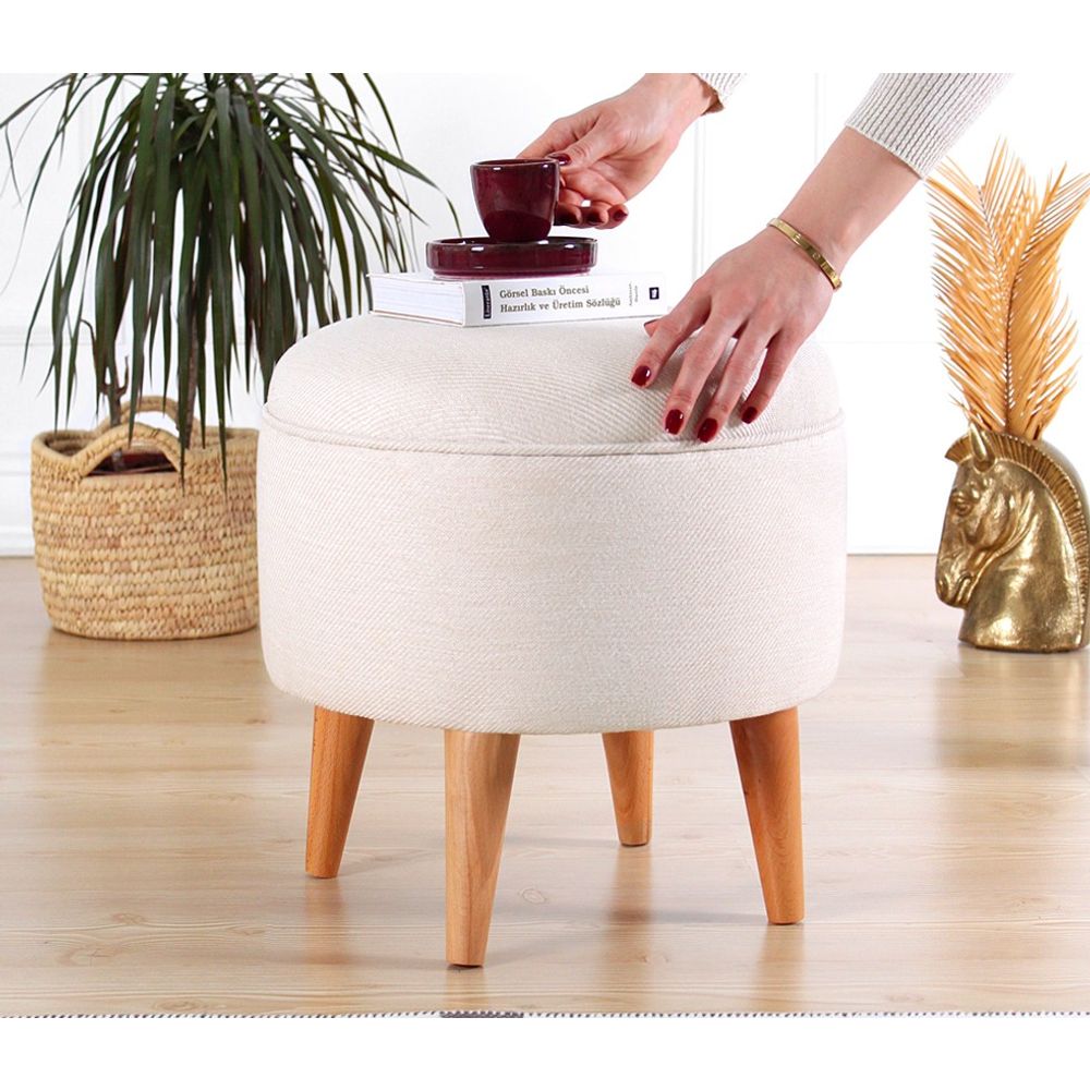 Moouv 7092 - Krem Tabure od Baršuna slika 3