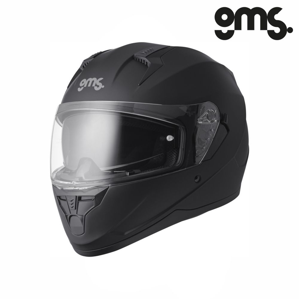 Zatvorena - full face kaciga za motor GMS Hexago - Crna vel.M slika 1
