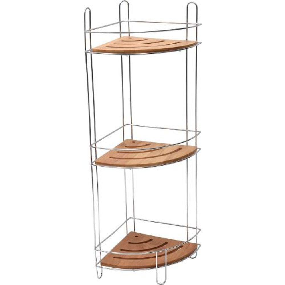 TENDANCE Trostruka ugaona polica za tuš 27x20x61,5cm slika 1