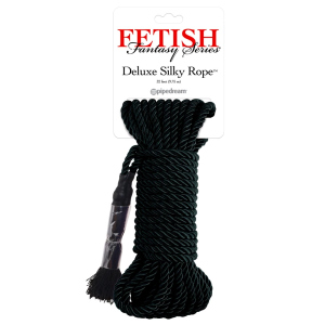 Fetish Fantasy Series FFS Deluxe Silk Rope Black