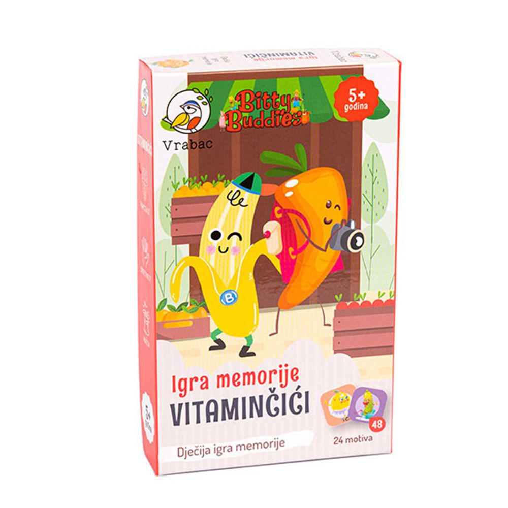 Vrabac Groso, igra memorije Vitaminčići slika 1