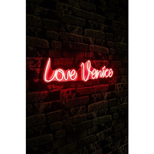 Wallity Zidna LED dekoracija, Love Venice - Red slika 3