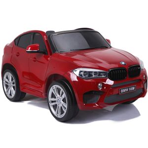 Licencirani BMW X6 M crveni lakirani - dvosjed - auto na akumulator