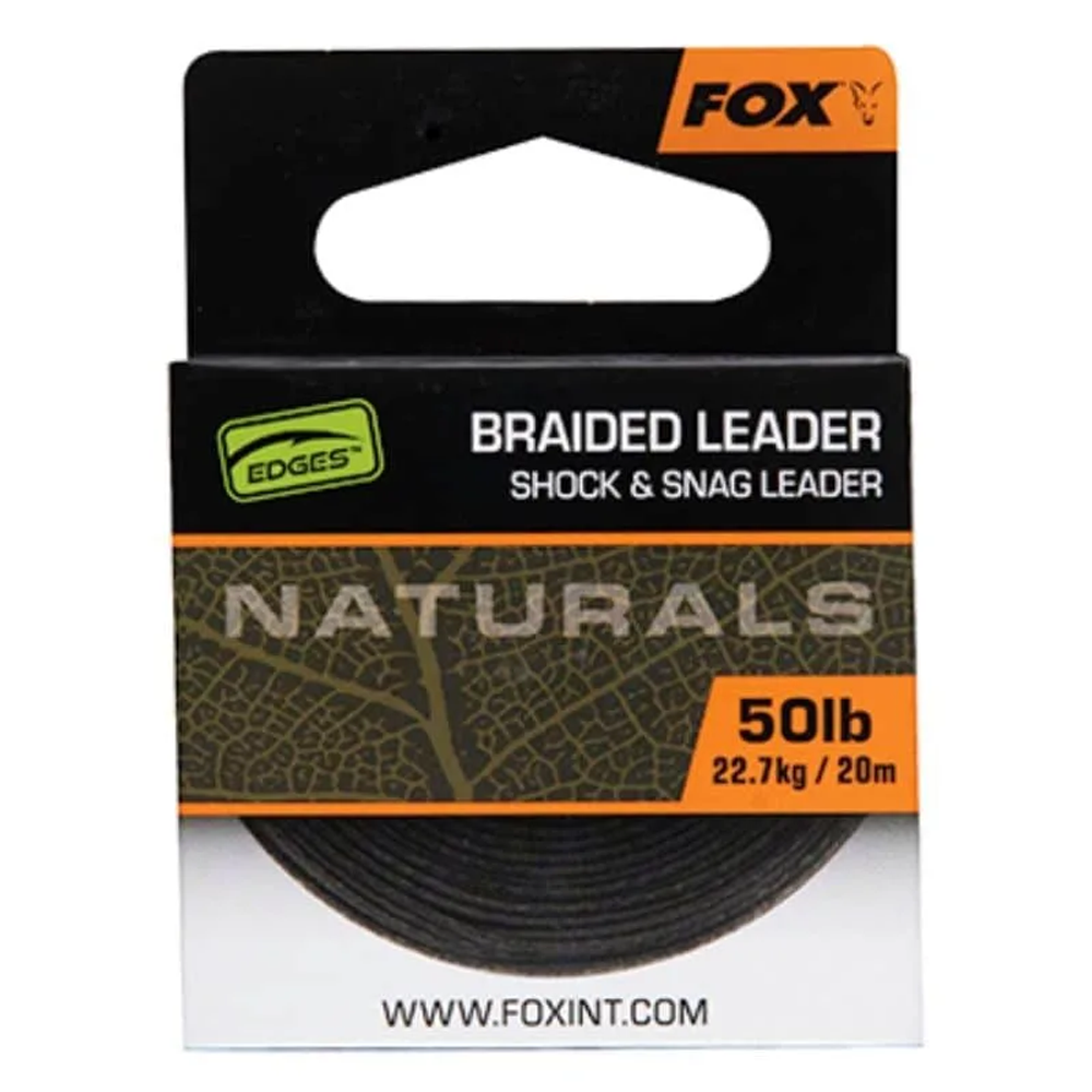 Fox Naturals Braided Leader 20m 50lb (CAC820) slika 1
