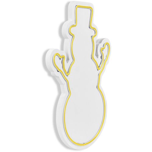 Wallity Ukrasna plastična LED rasvjeta, Snowman - Yellow slika 7