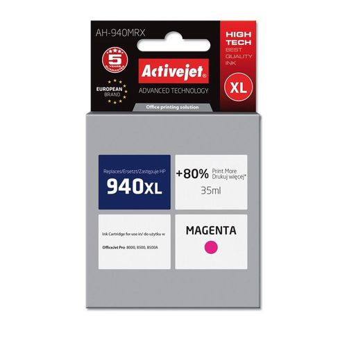 ActiveJet magenta tinta za HP 940XL C4908AE slika 1