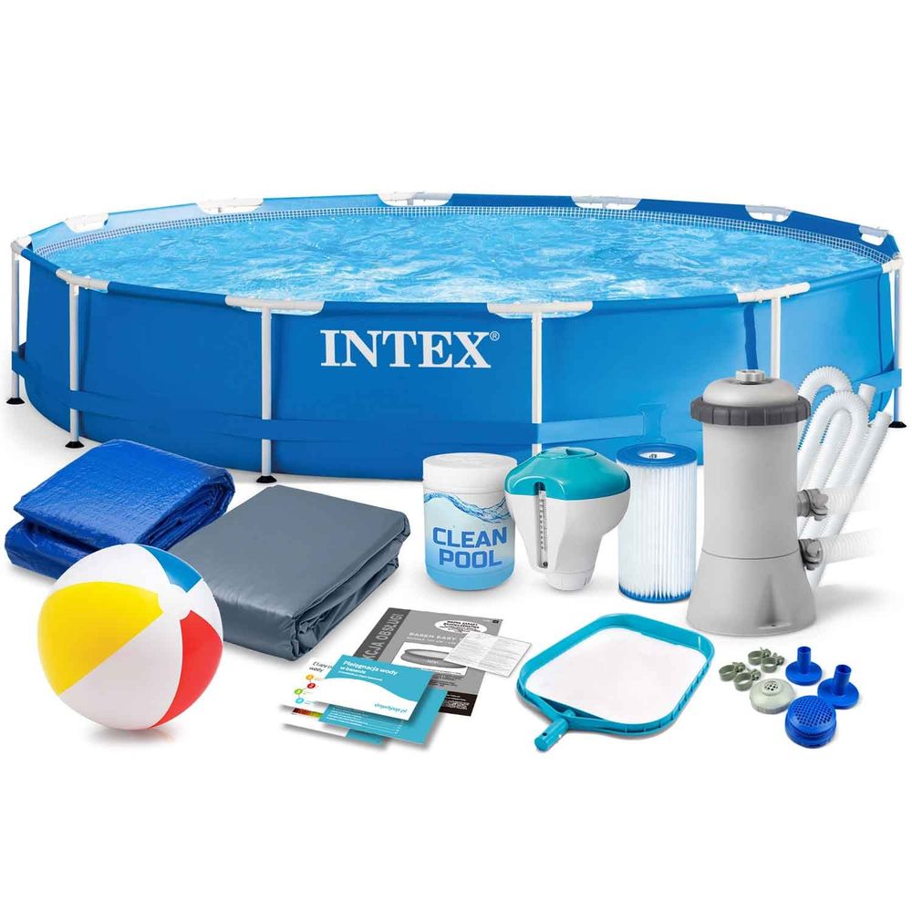 Okvirni vrtni bazen 366 x 76 cm 16u1 Intex slika 1