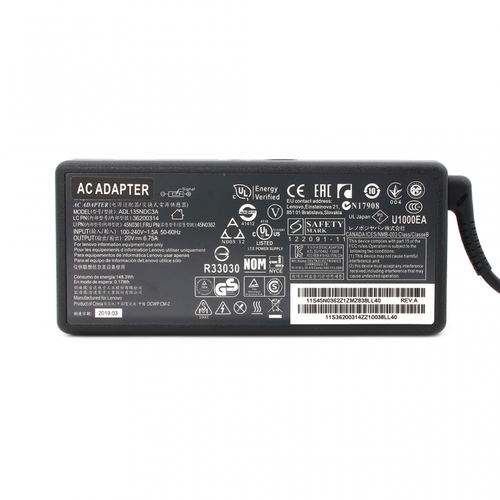 Punjac za laptop Lenovo 20V 6.75A USB type HQ slika 2