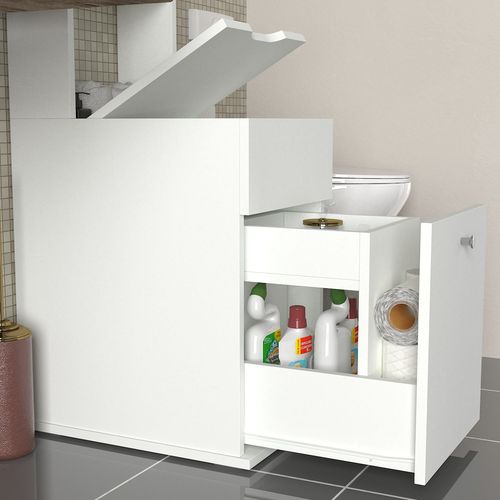 Nessa - White White Bathroom Cabinet slika 4