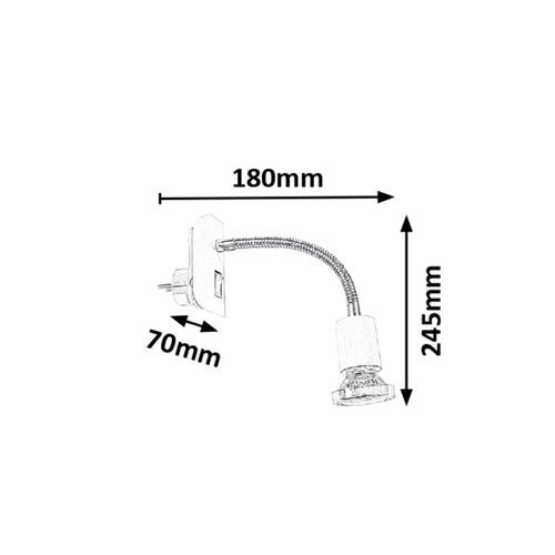 Rabalux Dobra zidna lampa sa sijalicom LED 4.5W 340lm 3000K slika 3