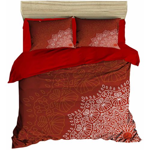 441 Red
White
Brown Double Quilt Cover Set slika 1