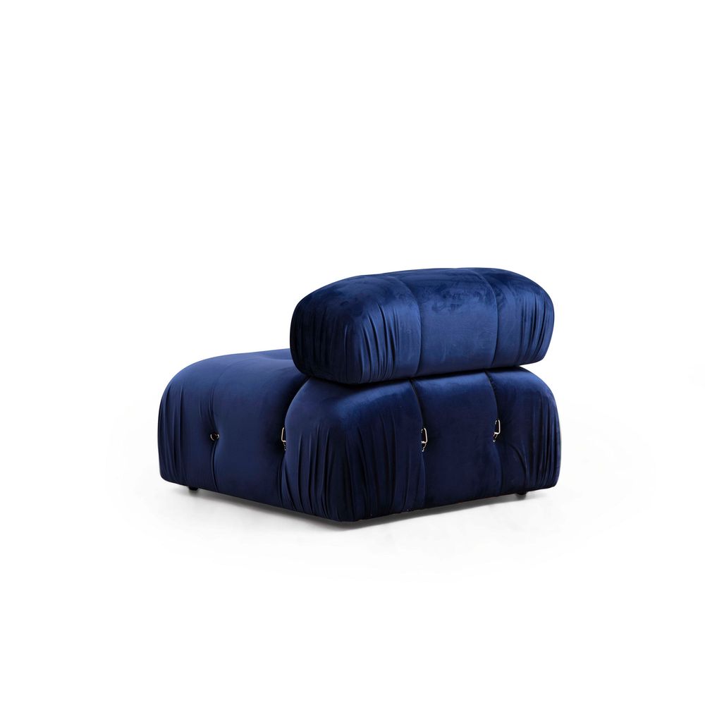 Ugaona Sofa Bubble Velvet Blue L1-O1-1R-PUF slika 4
