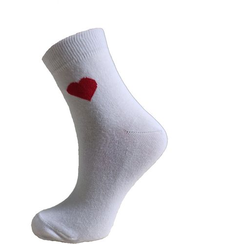 SOCKS BMD Ženska sokna My Pleasure art. 043 vel. 39-42 bela crveno srce slika 1