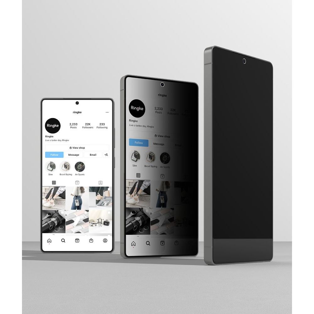 Kaljeno staklo Ringke Easy Slide (2 kom) za Samsung Galaxy S26 Ultra Privacy slika 3