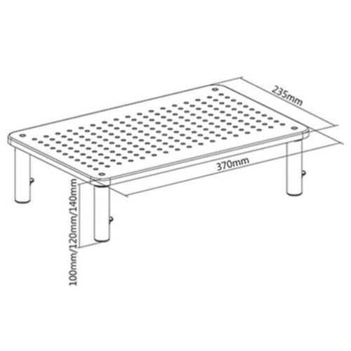 MS-TABLE-01 Gembird Podesivo postolje za monitor 370x235x120mm slika 3