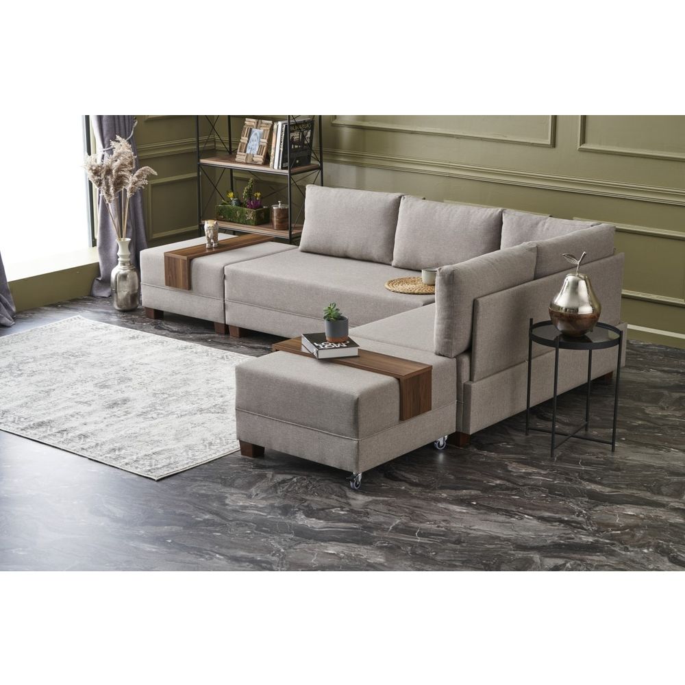 Ugaona Sofa na Razvlačenje 'Fly Right' - Cream Cream slika 2