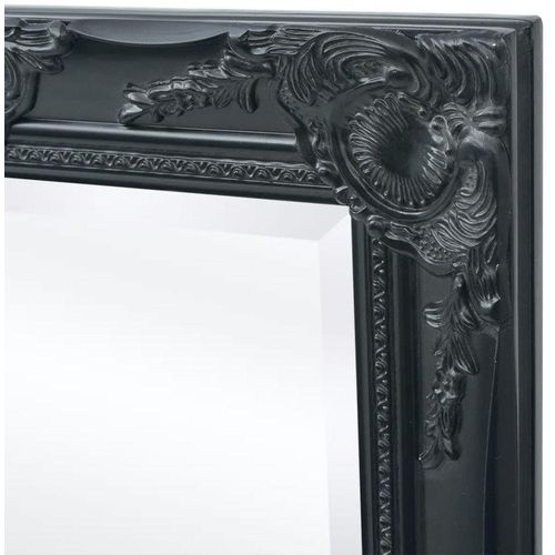 Zidno ogledalo Barokni stil 100x50 cm Crno slika 5