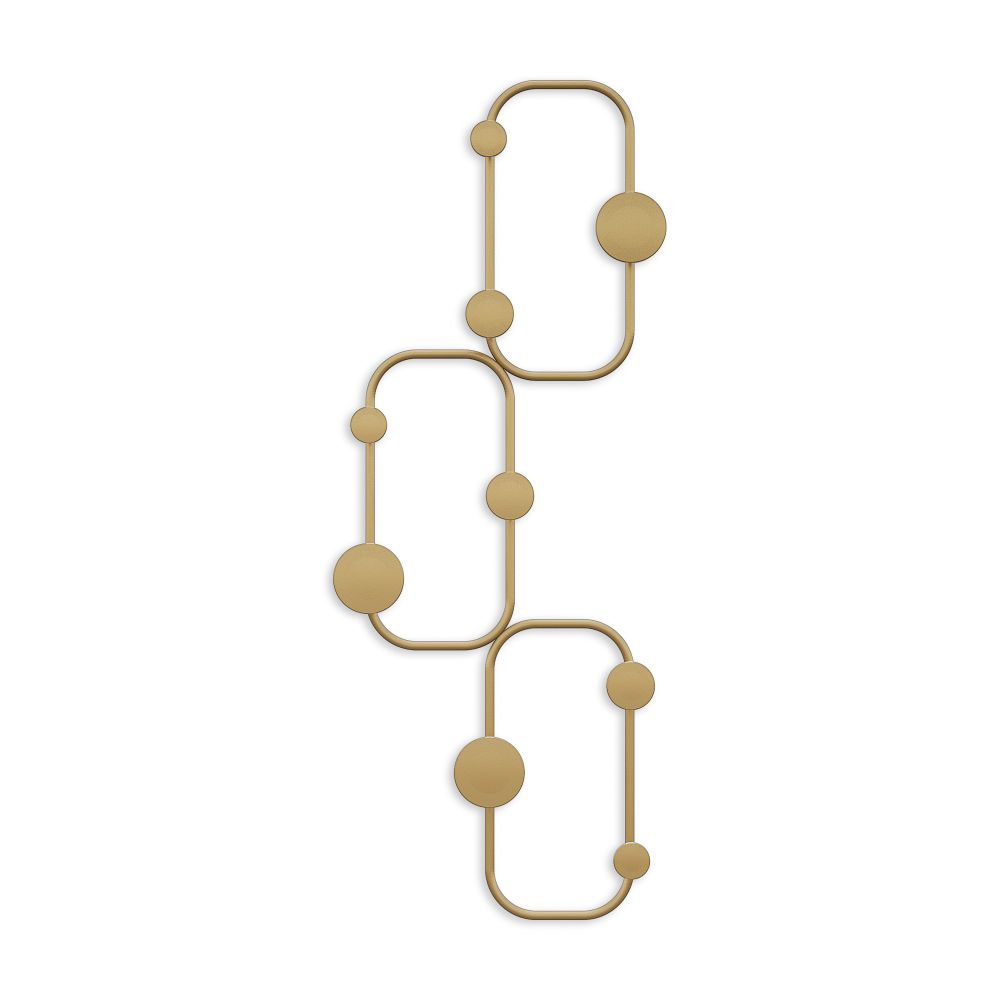 Metal wall hook Lizzard-A, colour: gold slika 4