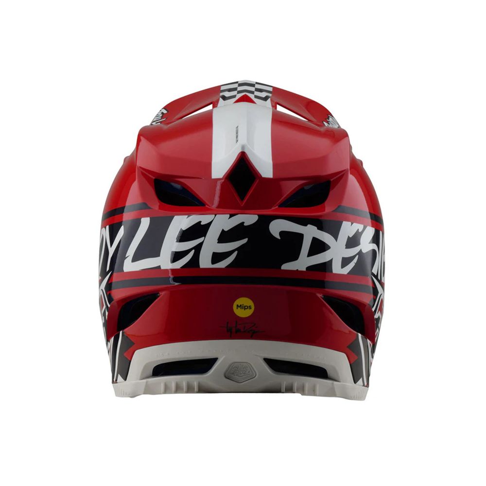 Kaciga TLD D4 POLYACRYLITE FIFTY-50 WHITE RED slika 3