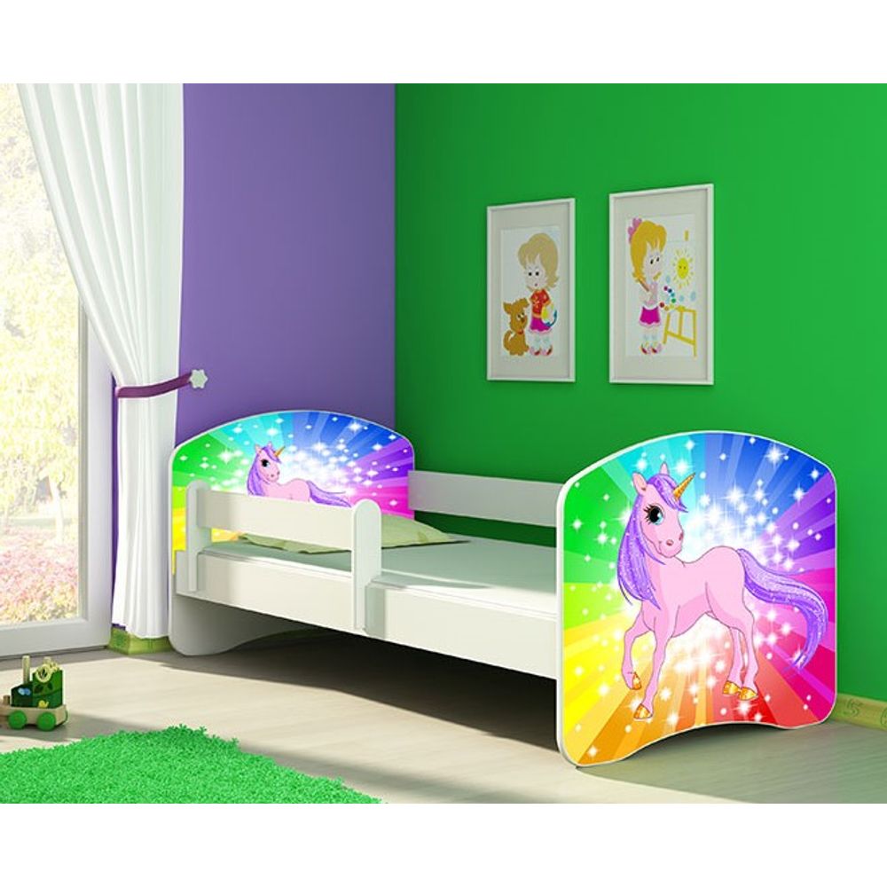 ACMA Dječiji krevet Acma II White - 180x80cm - Dezen 18 slika 1