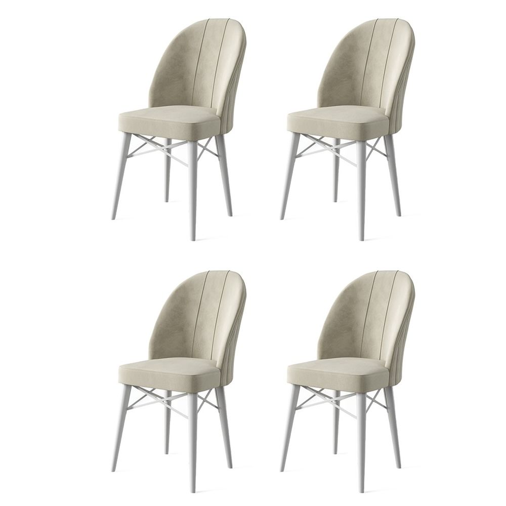 Ritim - Set bijelih stolica (4 komada) slika 1