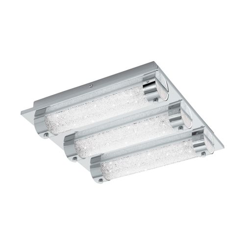 Eglo Tolorico zidna/stropna/3, led, 3x7w, 3x1000lm, ip44, krom/kristal  slika 1